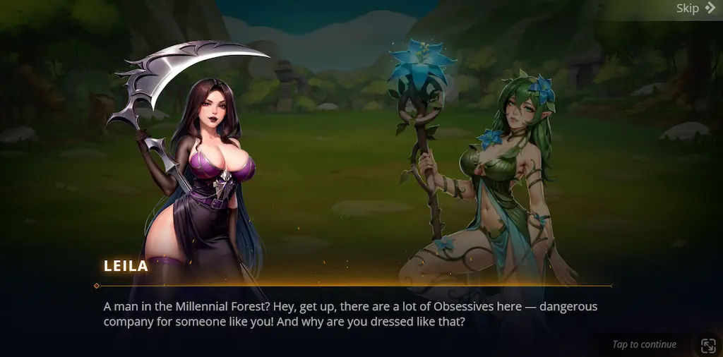 Dialoghi sensuali tra le protagoniste nel mondo erotico fantasy di Booty Heroes