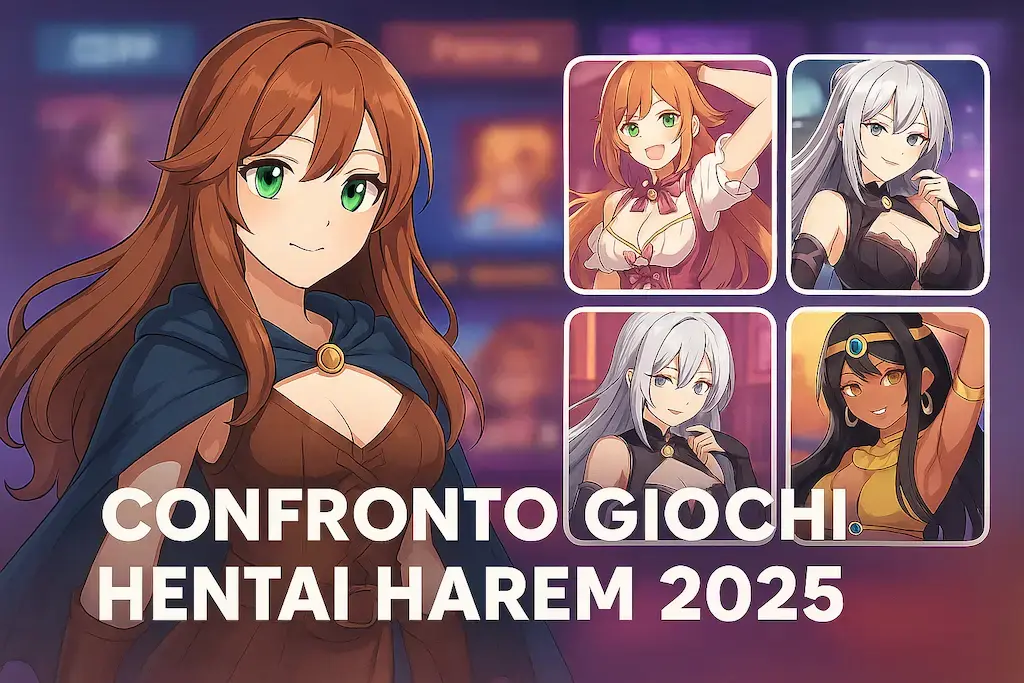 Scopri di più sull'articolo I migliori giochi hentai in stile harem del 2025: confronto completo tra 4 titoli hot