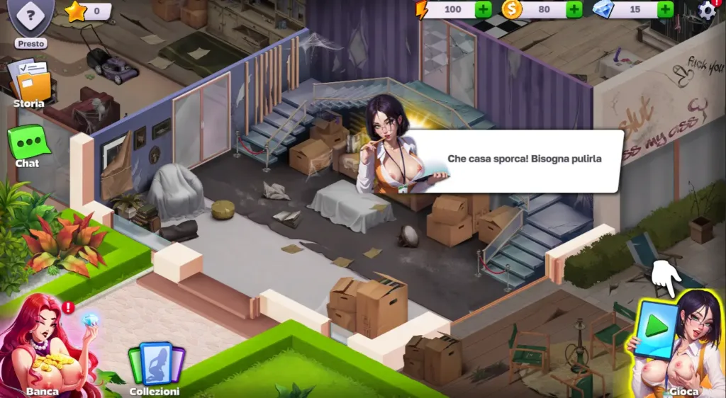 Galleria personaggi femminili in Horny Villa con stili sensuali differenti