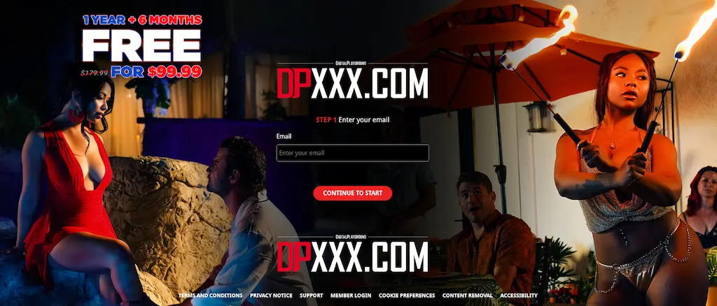 Homepage di Digital Playground 2025 con donna che gioca con il fuoco