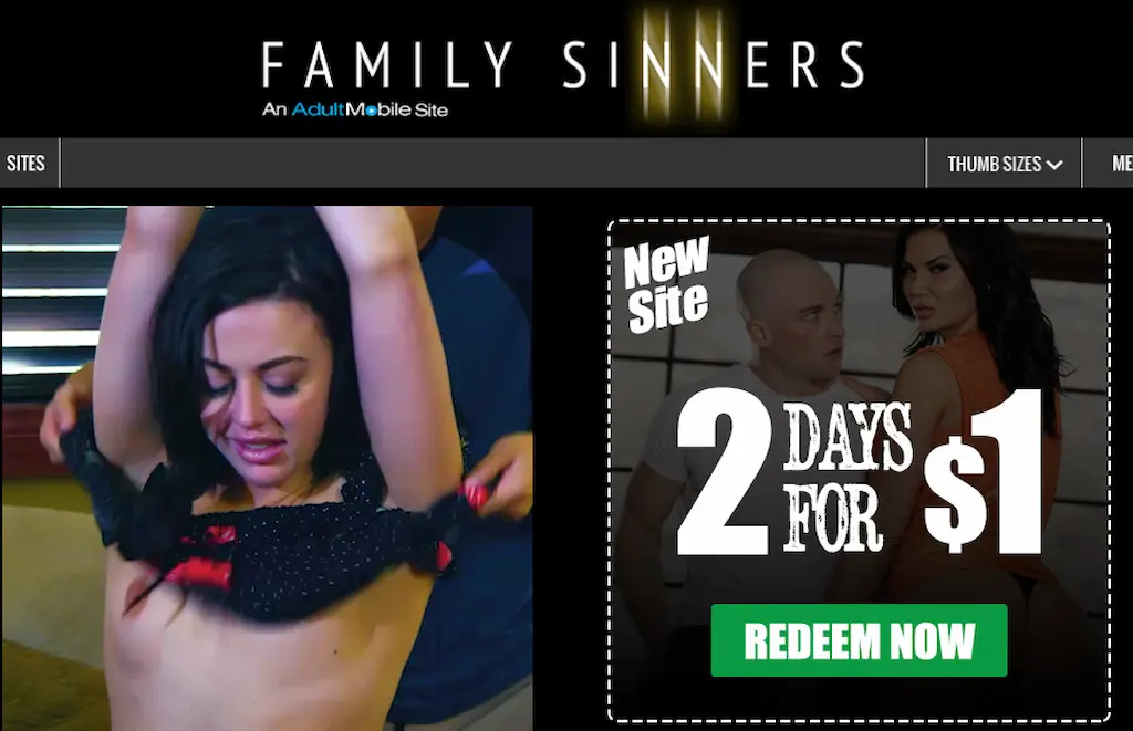 Scena con due sorellastre e un uomo in camera da letto - Family Sinners 2025