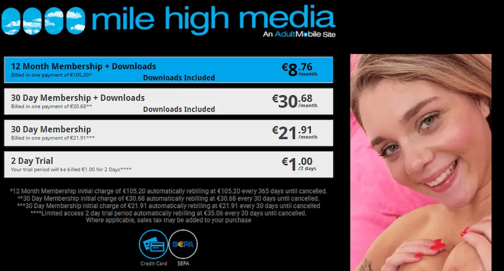 Offerte e Promozioni disponibili nella homepage di Mile high Media 2025