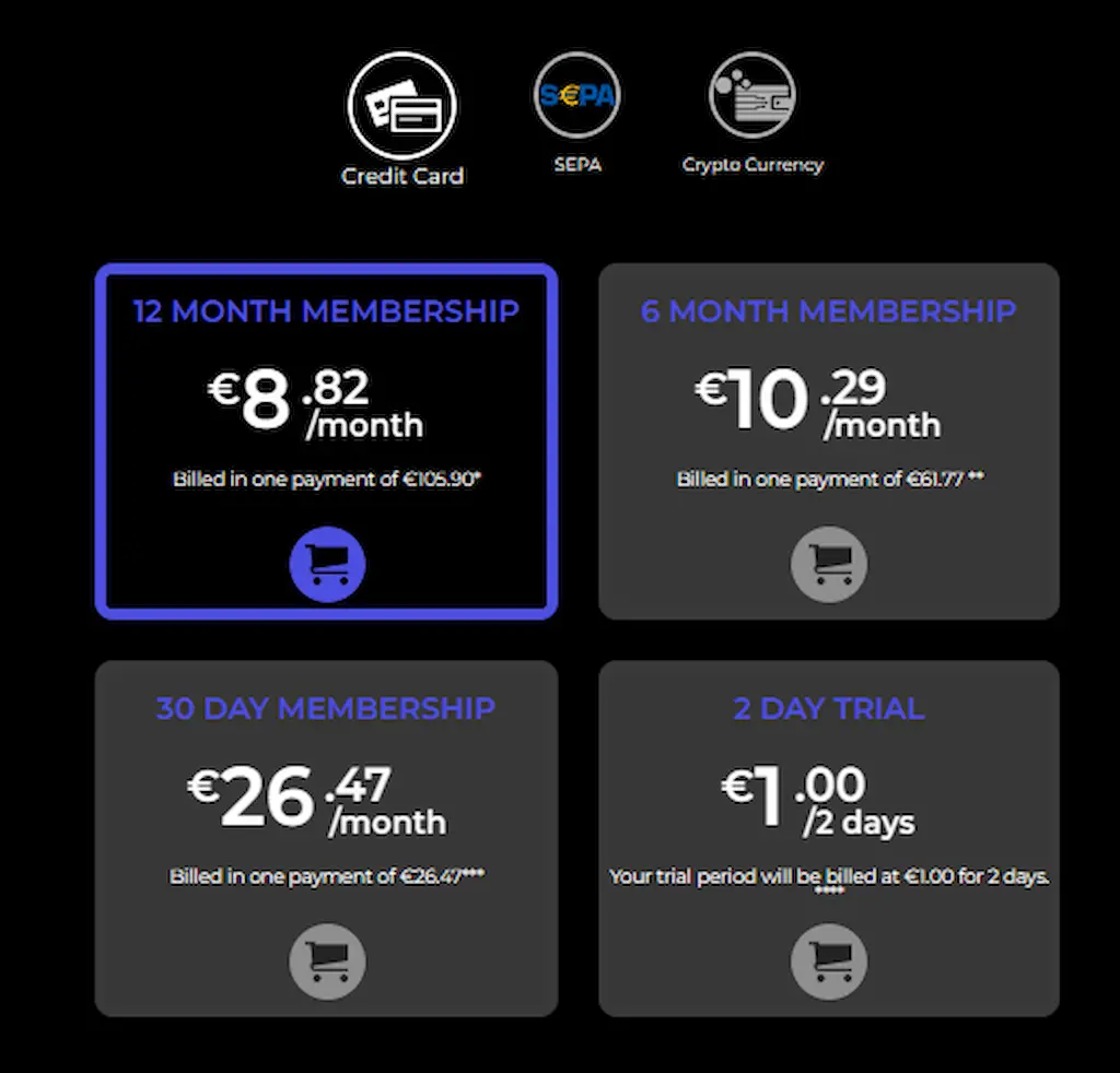 Tabella prezzi Street Blowjobs 2025 con abbonamenti mensili e annuali su Reality Kings, inclusa prova a 2 giorni.
