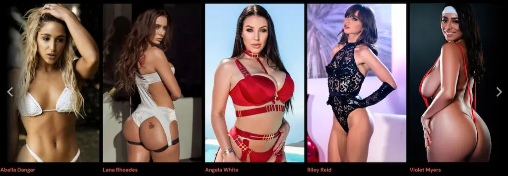 Attrici hot Babes Network 2025 – Abella Danger, Lana Rhoades, Angela White, Riley Reid e Violet Myers – protagoniste di serie Babes Network Reality Kings con scene erotiche cinematografiche e porno estetico 2025
